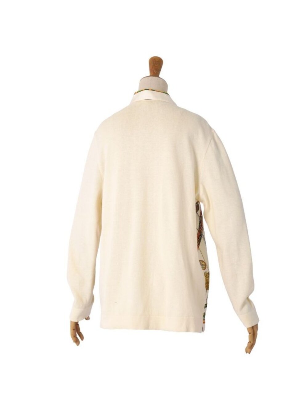 Hermes Shirt Blouse Long Sleeve Allover Pattern Silk Cut - Picture 5 of 7